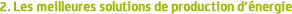 Les meilleures solutions de production d'nergie